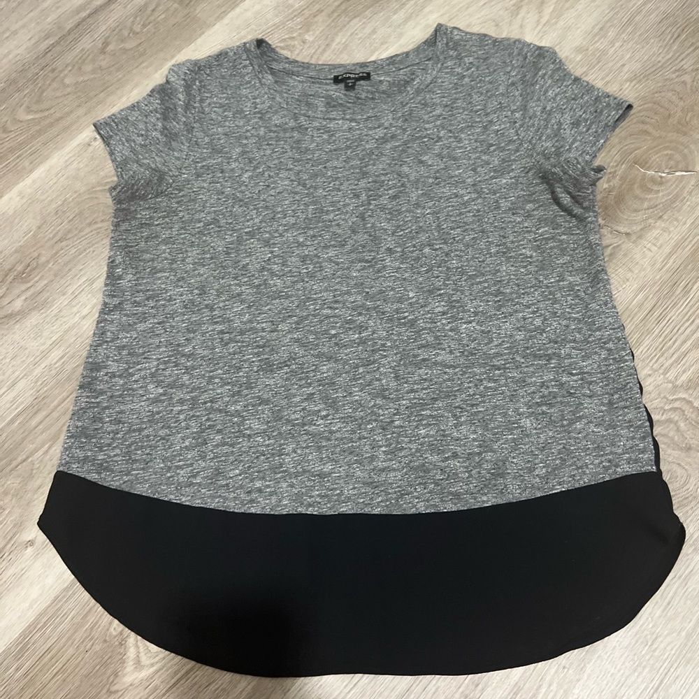 Express T-shirt cotton/chiffon